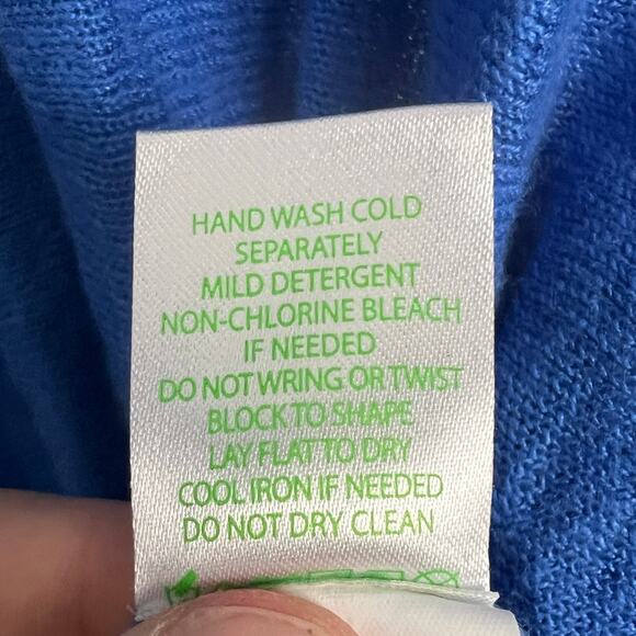 Lilly Pulitzer Women's M/L Sweater 100% Linen Tunic V-Neck Coastal Resort Preppy - Picture 8 of 11